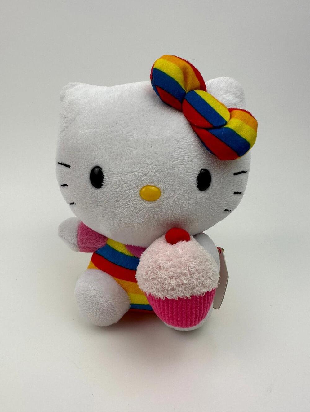 Ty Beanie Baby Vintage “Hello Kitty” the Striped Hello Kitty Plush (5.5 inch)